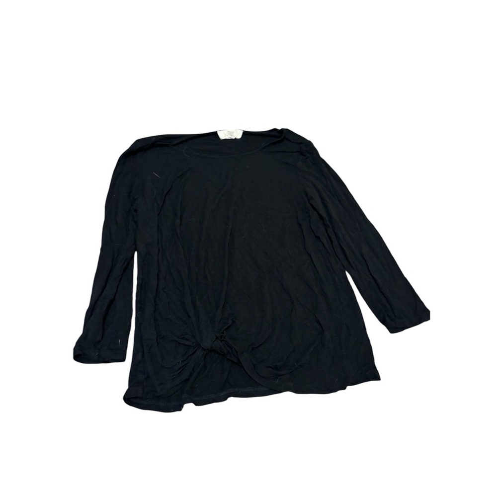 Pinque runched black 3/4 top